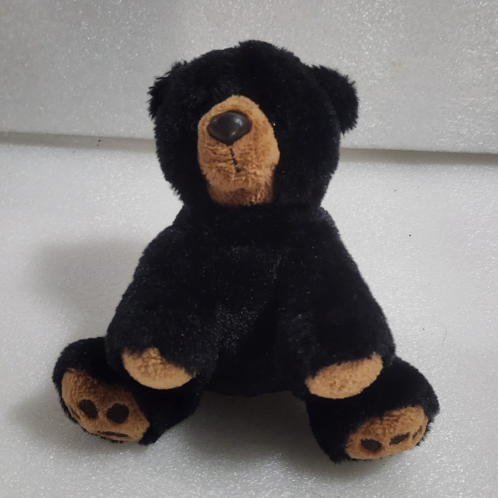 Aurora Black Bear Cub Plush Bean Bag Mini 5 Inch Stuffed Animal Toy
